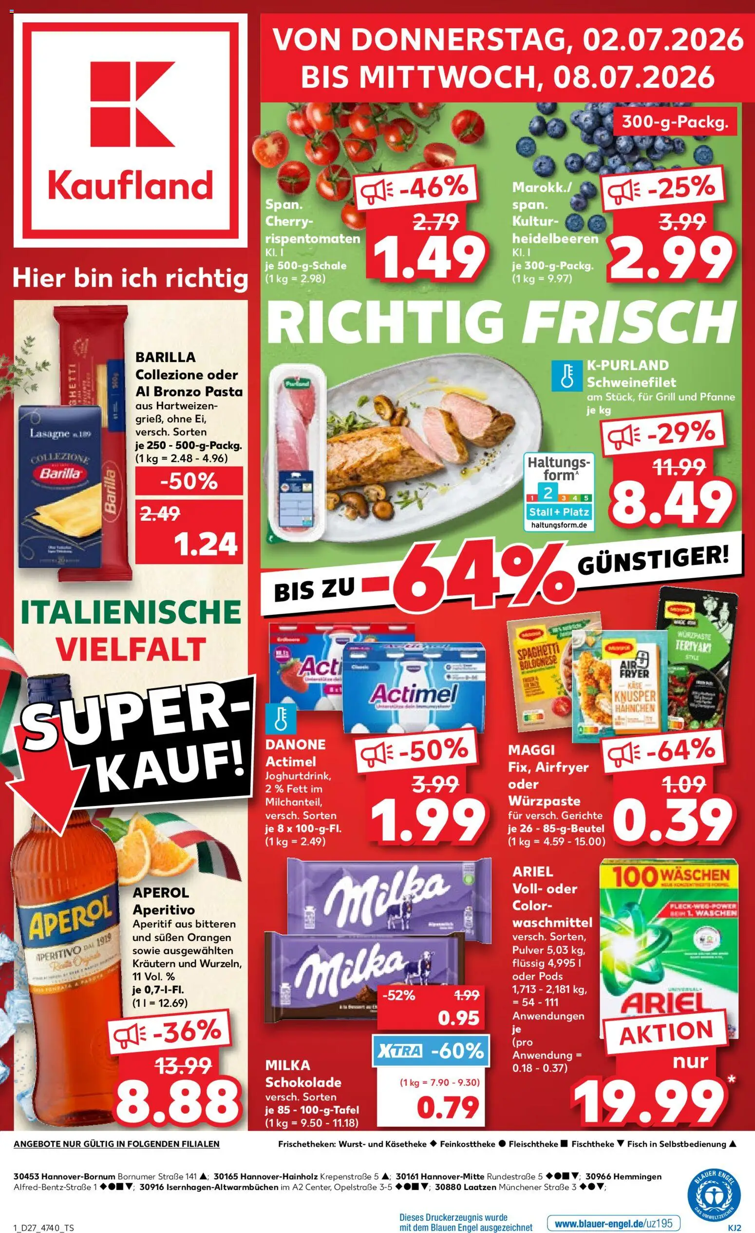 Voorbeeld van Kaufland DE - DE Folder van winkel Kaufland DE geldig vanaf 02-07-2026