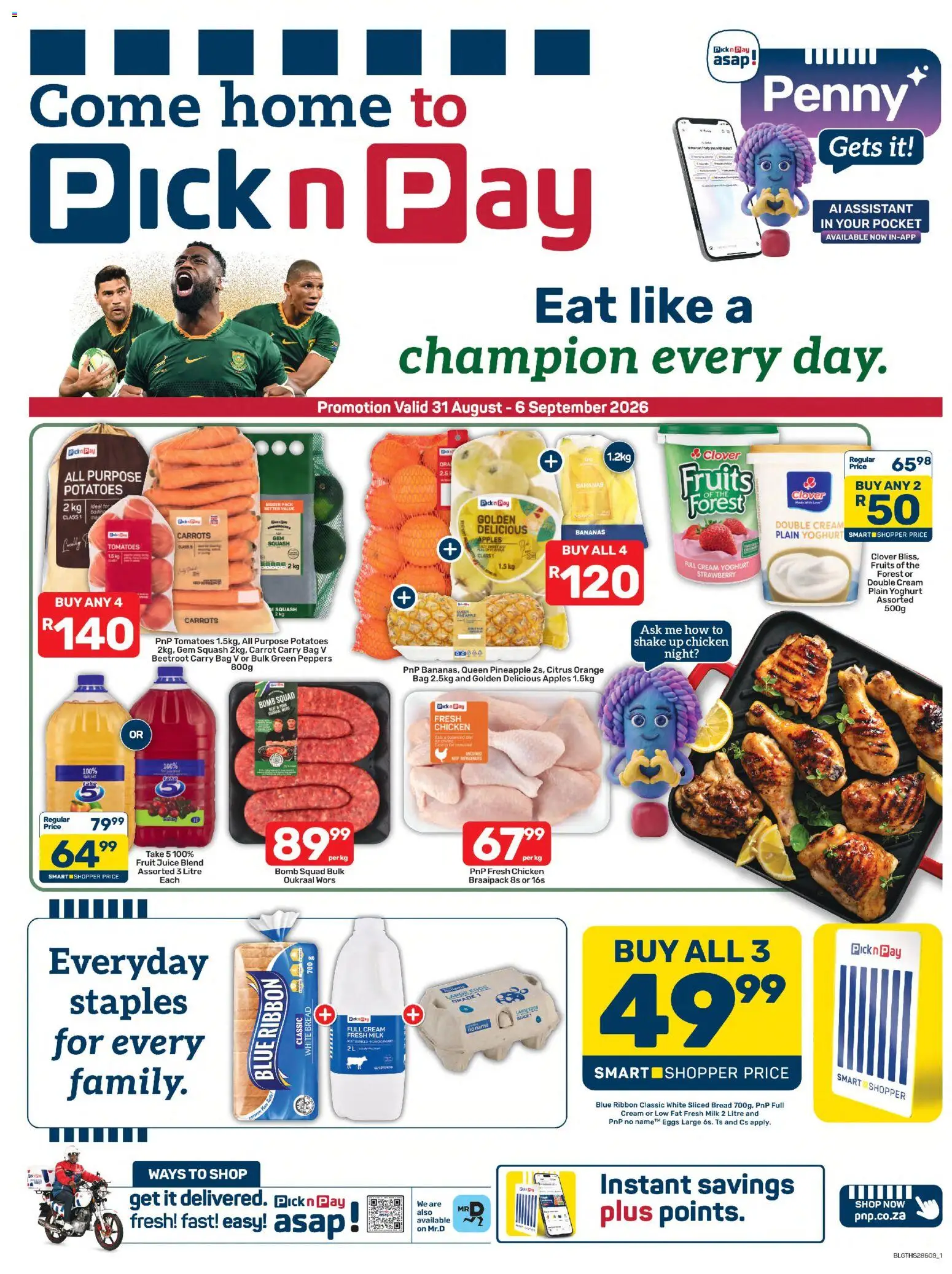Preview of Pick n Pay flyer valid from 31/08/2026