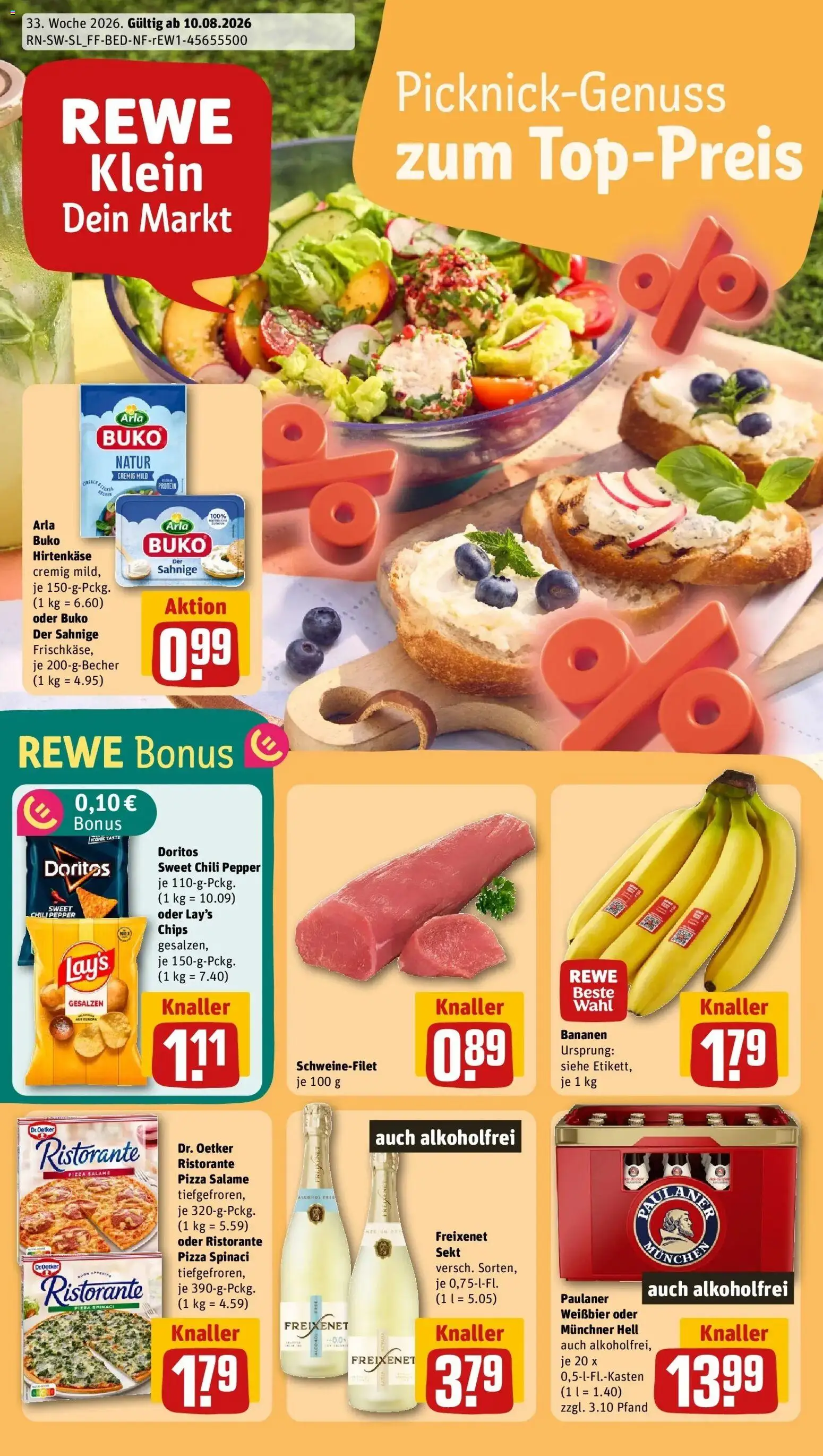 Vorschau von dem Prospekt des Geschäftes Rewe, gültig ab dem 10.08.2026