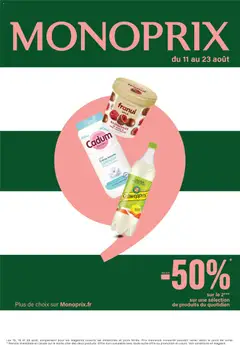 Prévisualisation de Monoprix catalogue du magasin Monoprix formulaire valide 11/08/2026