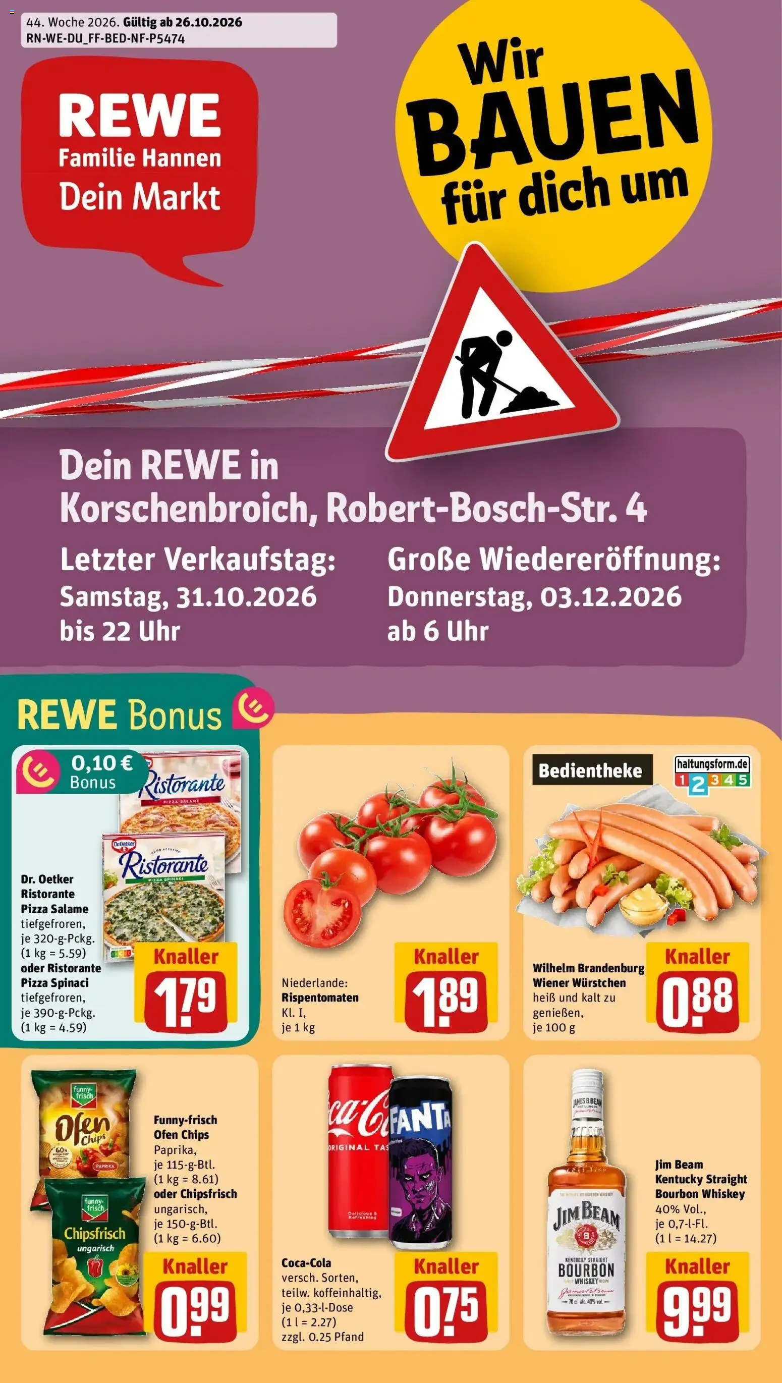 Vorschau von dem Prospekt des Geschäftes Rewe, gültig ab dem 26.10.2026