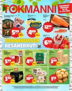 Kaupan Tokmanni Tokmanni ruokatarjoukset esikatselu, voimassa 17/06/2026