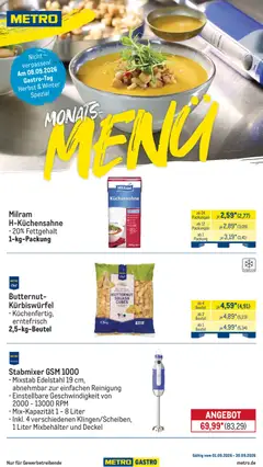 Vorschau von dem Prospekt des Geschäftes Metro, gültig ab dem 01.09.2026