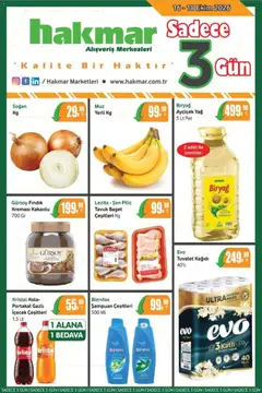 Hakmar Hakmar - Katalog Sadece 3 Gün 16.10.2026 - Broşürünün önizlemesi
