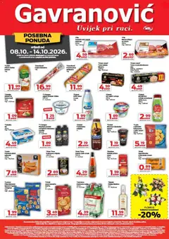 Pregled letka Gavranović Katalog trgovine Gavranović vrijedi od 08.10.2026