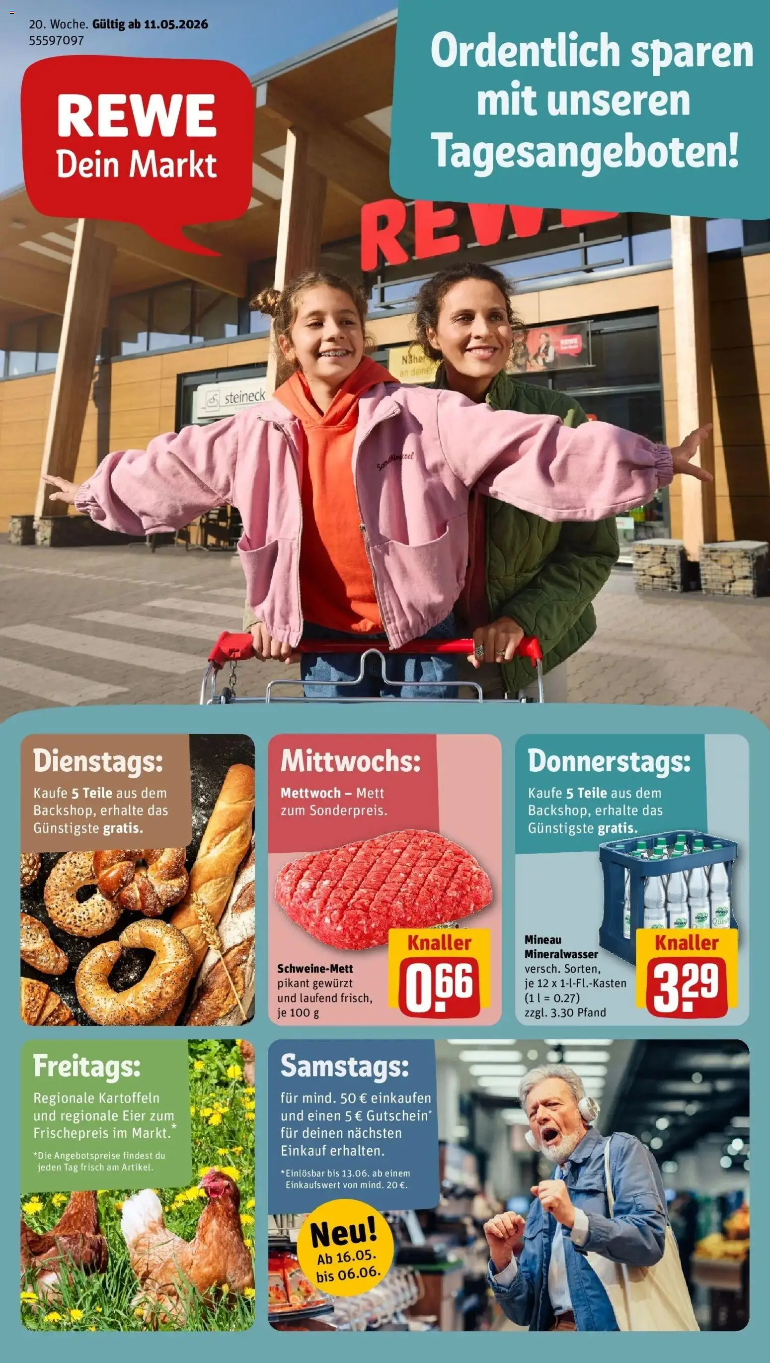 Vorschau von dem Prospekt des Geschäftes Rewe, gültig ab dem 10.05.2026
