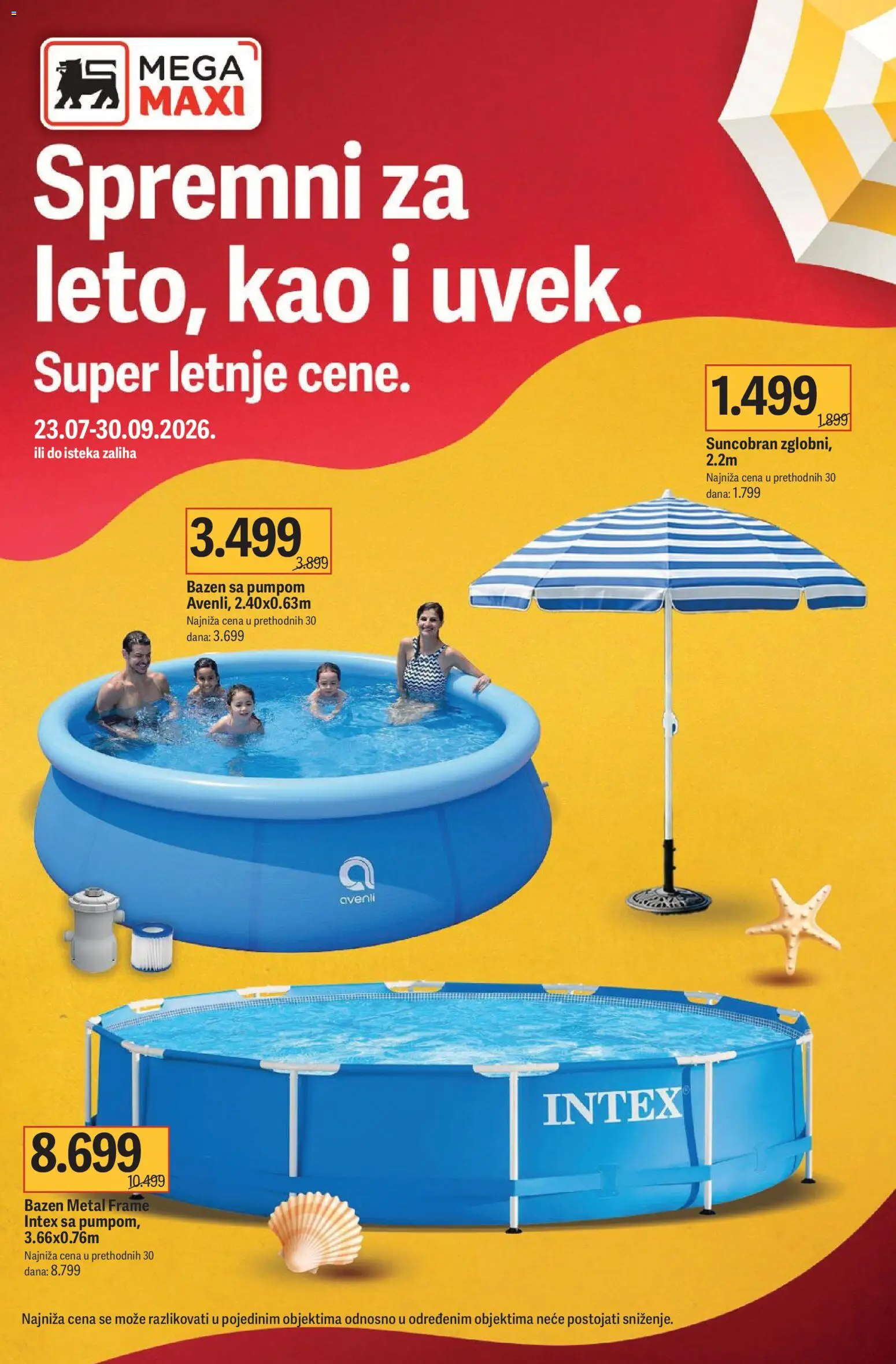 Pregled Mega Maxi kataloga - važi od 23.07.2026