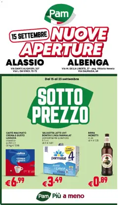 Anteprima dell'opuscolo PAM volantino Alassio Albenga dal negozio PAM valido da 15/09/2026