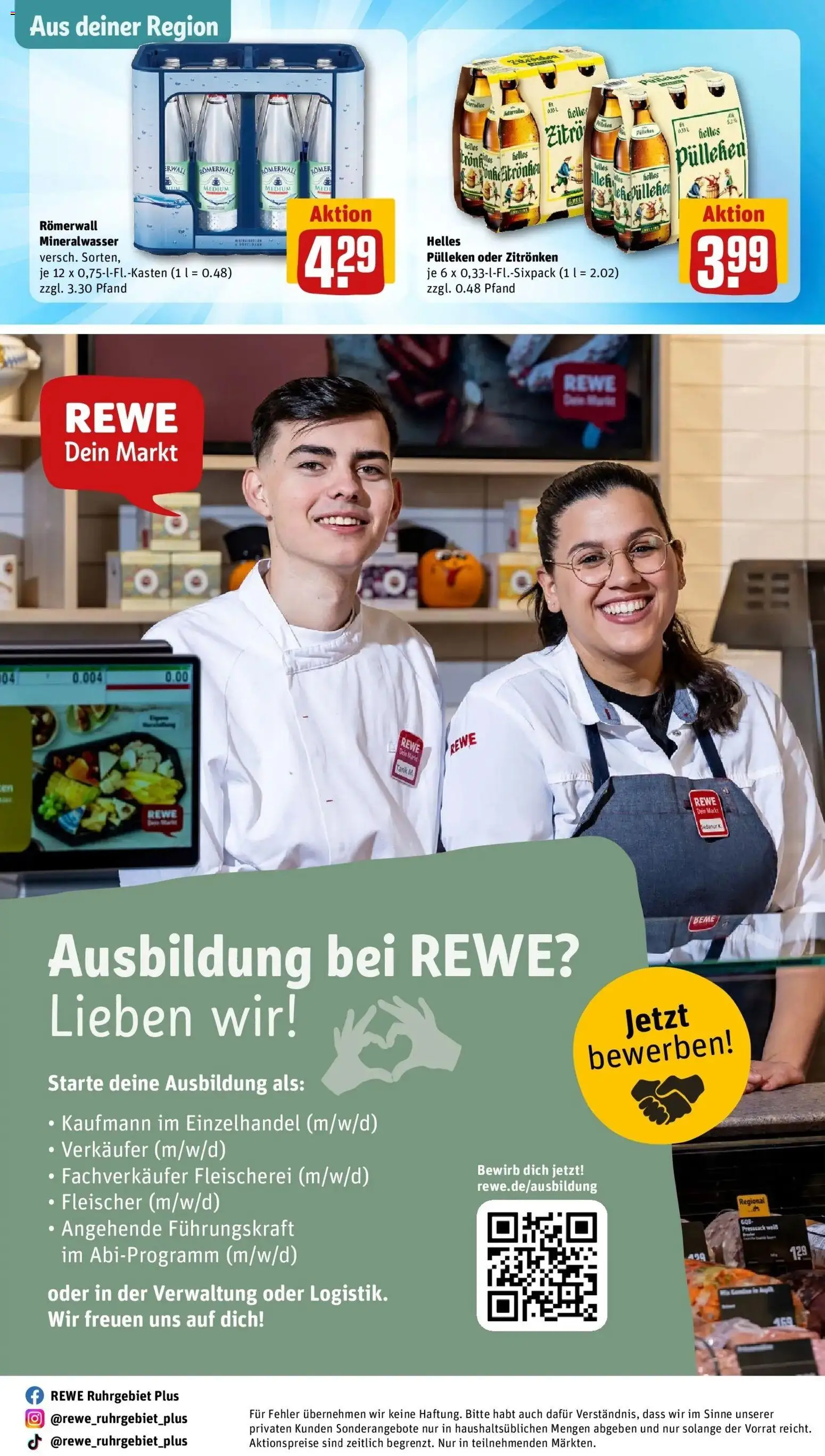 Vorschau von dem Prospekt des Geschäftes Rewe, gültig ab dem 26.10.2026