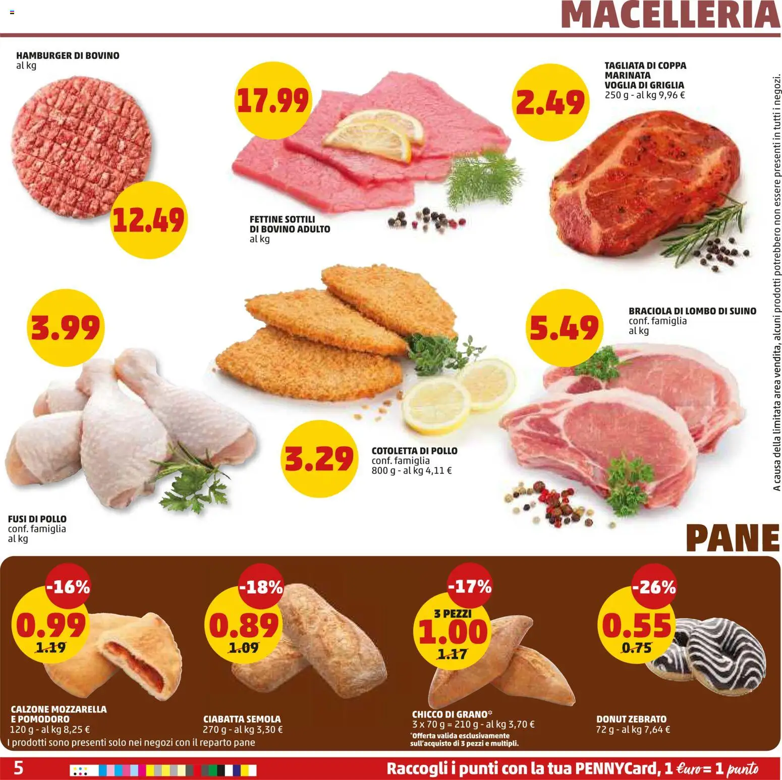 Anteprima dell'opuscolo PENNY volantino dal negozio PENNY valido da 10/09/2026 - Hamburger, Pane, Pollo, Pomodoro, Mozzarella, Bovino, Suino, Semola