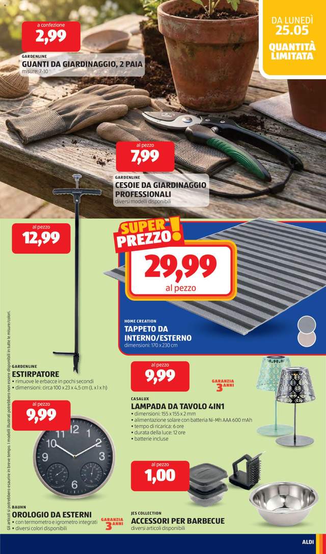 Nuovo volantino Aldi dal 25/05