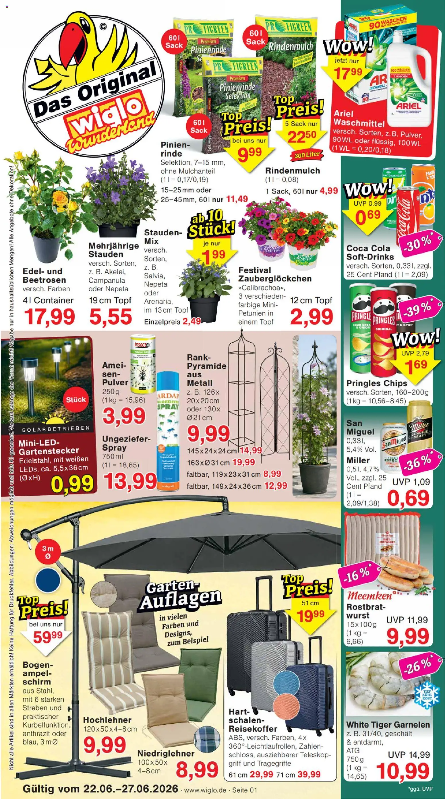Vorschau von dem Prospekt des Geschäftes Wiglo Wunderland, gültig ab dem 22.06.2026