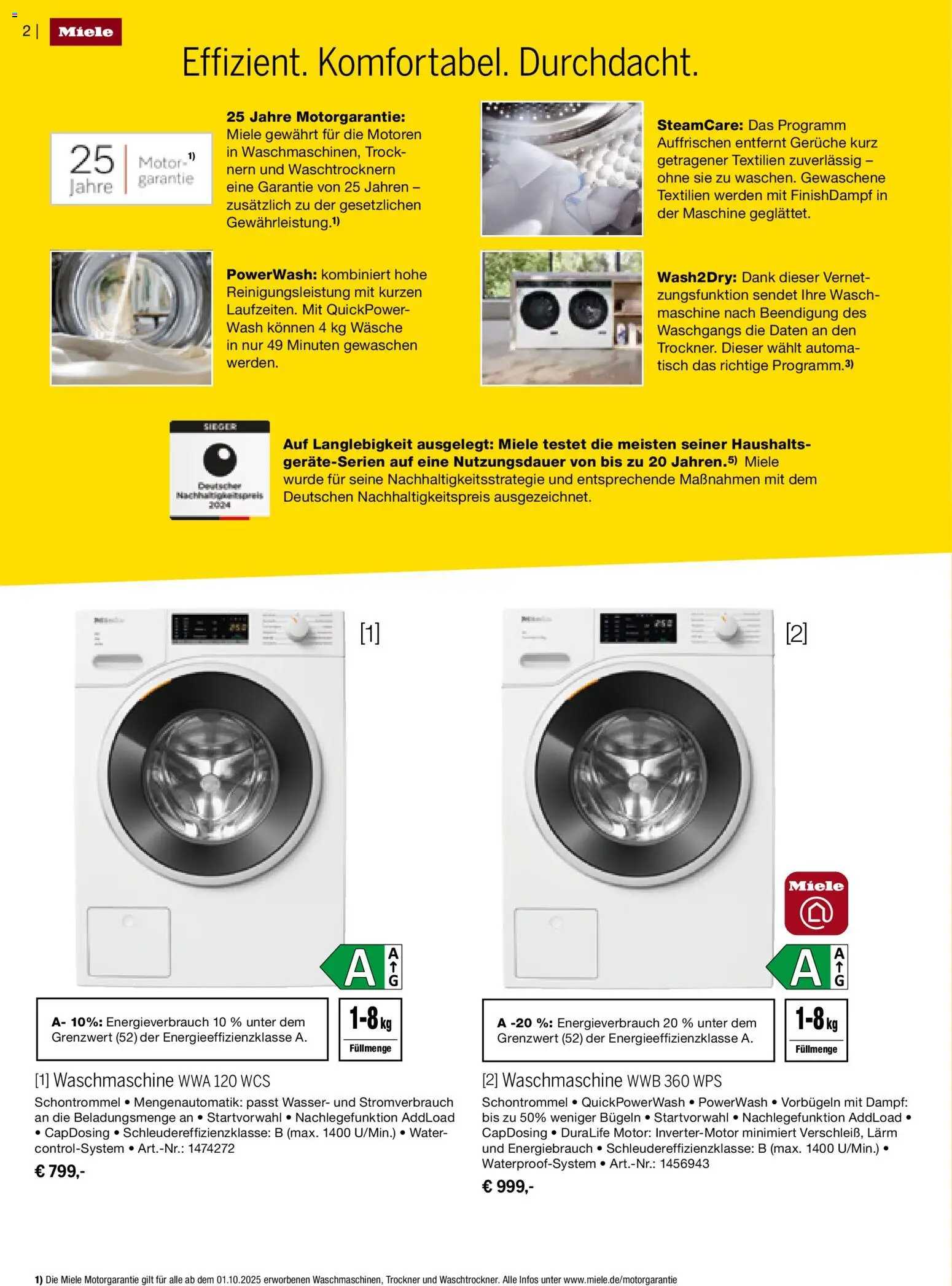 Vorschau von dem Prospekt des Geschäftes Medimax, gültig ab dem 22.10.2026 - Waschmaschine, Wasser, Miele, Trockner, Tisch