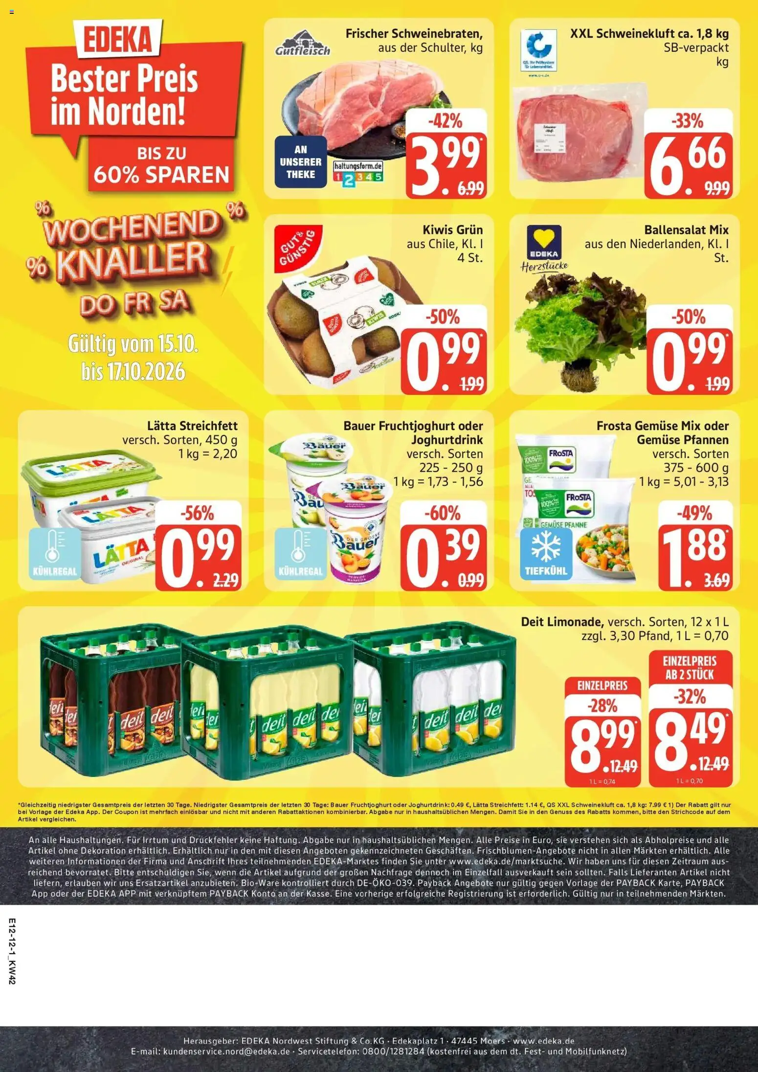 Vorschau von dem Prospekt des Geschäftes Edeka, gültig ab dem 12.10.2026