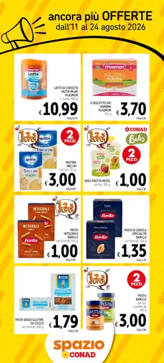 Anteprima dell'opuscolo Spazio Conad volantino Ancora più offerte dal negozio Spazio Conad valido da 11/08/2026