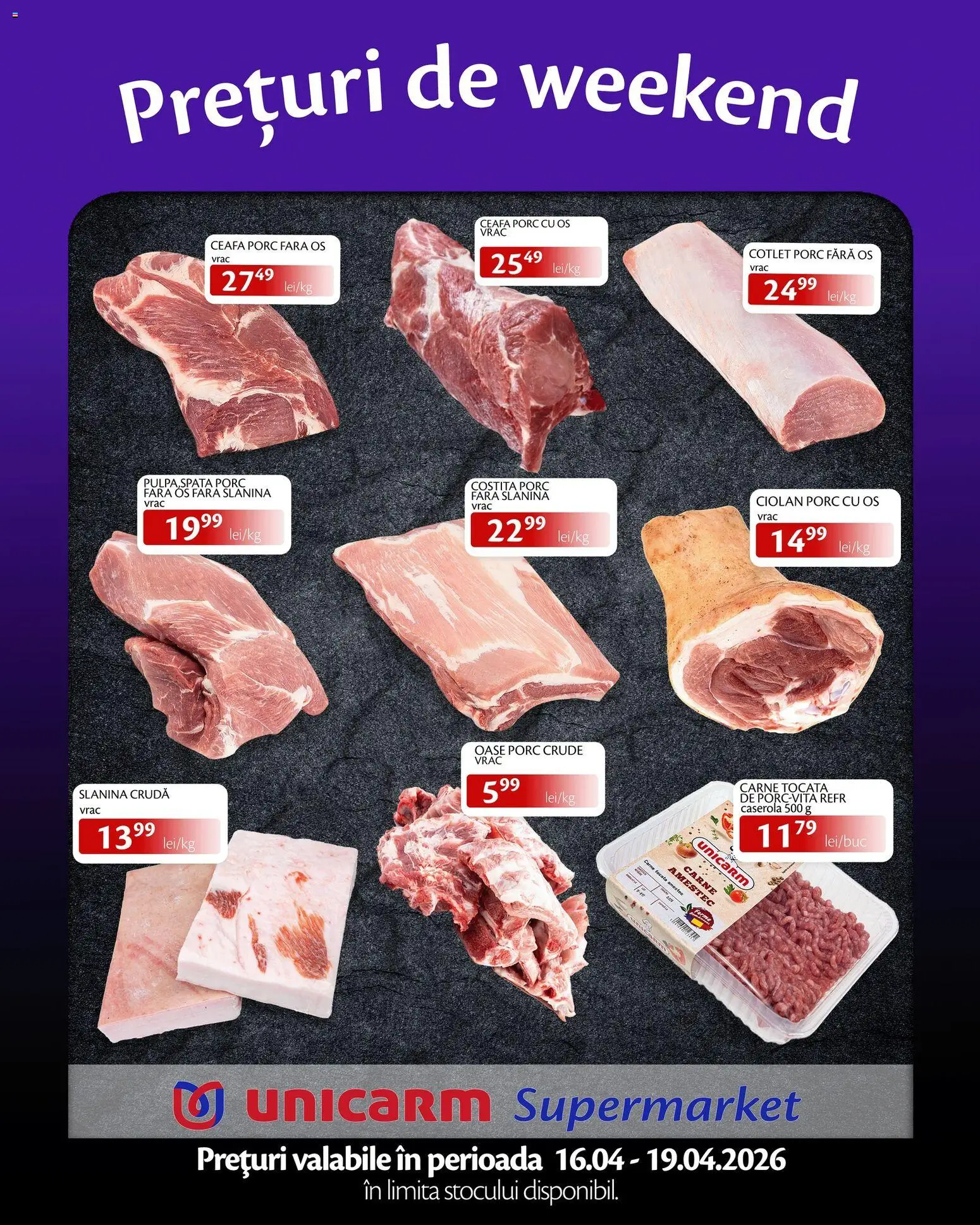 Previzualizarea de cataloage: Unicarm Unicarm Catalog Prețuri de weekend valabil de la 16.04.2026