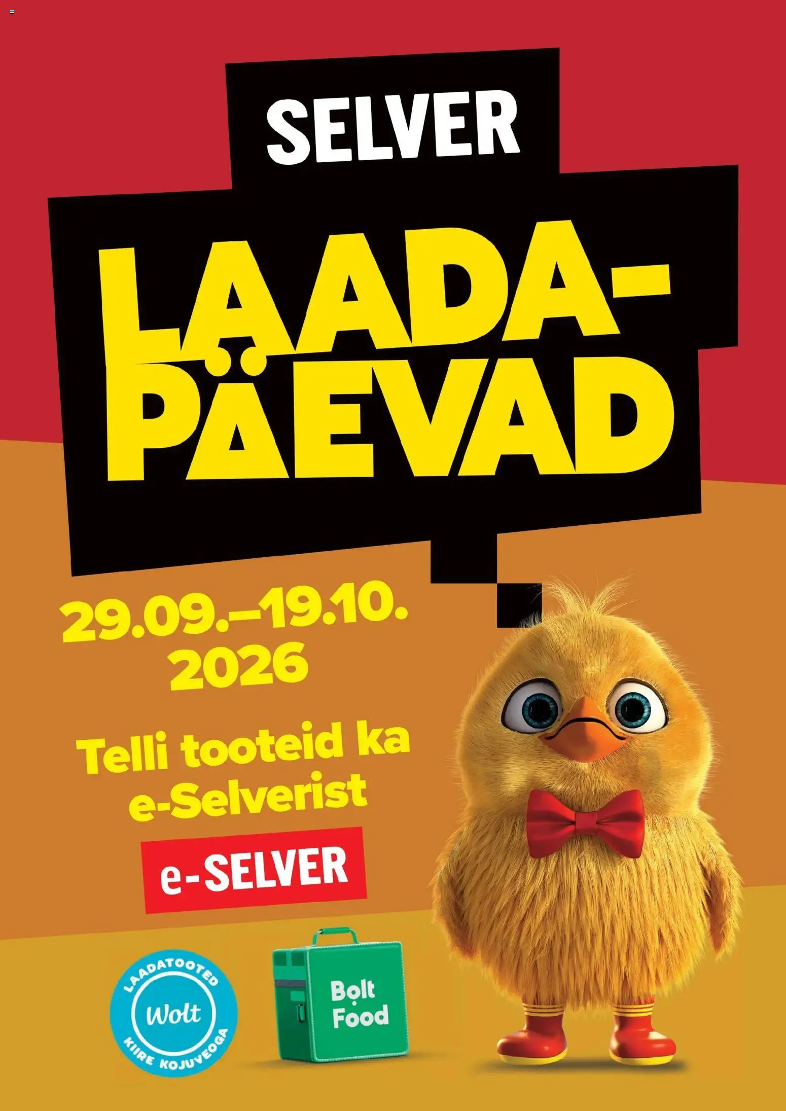Selver kliendilehe eelvaade alates 29.09.2026