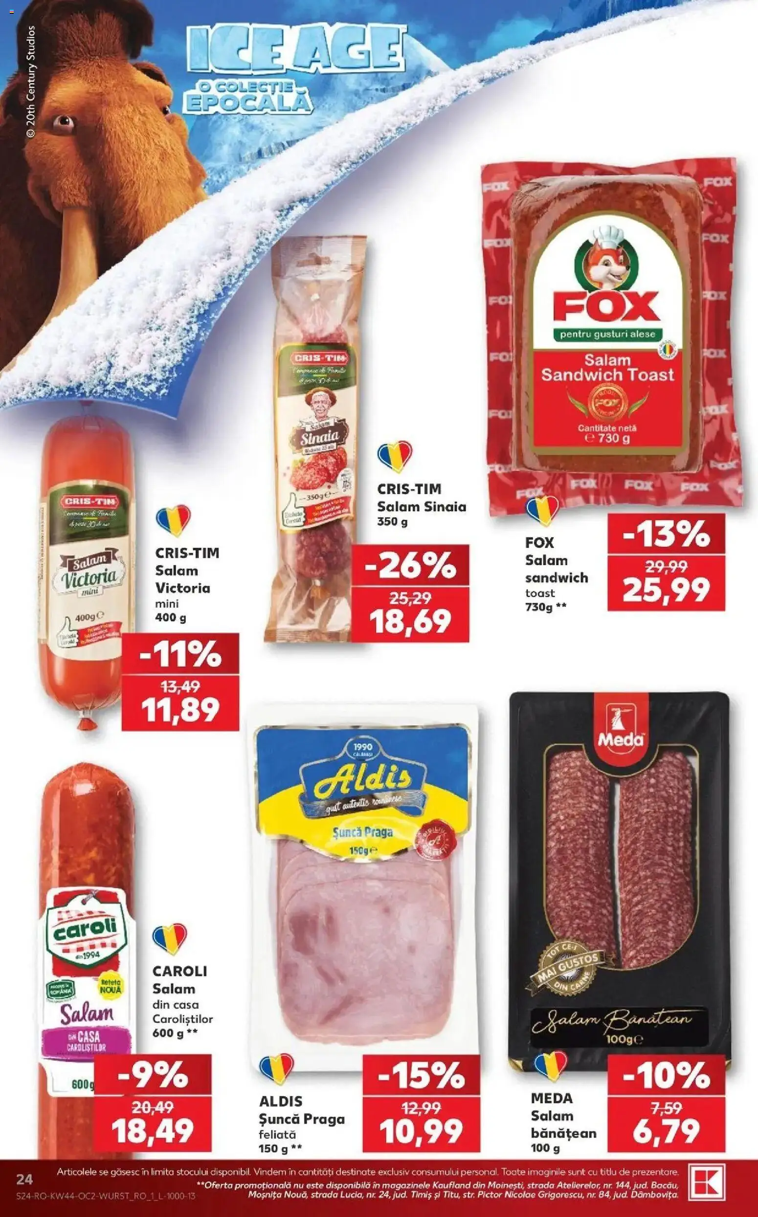 Previzualizarea de cataloage: Kaufland Kaufland Piatra Neamț valabil de la 28.10.2026 - Salam, Șuncă, Sunca praga