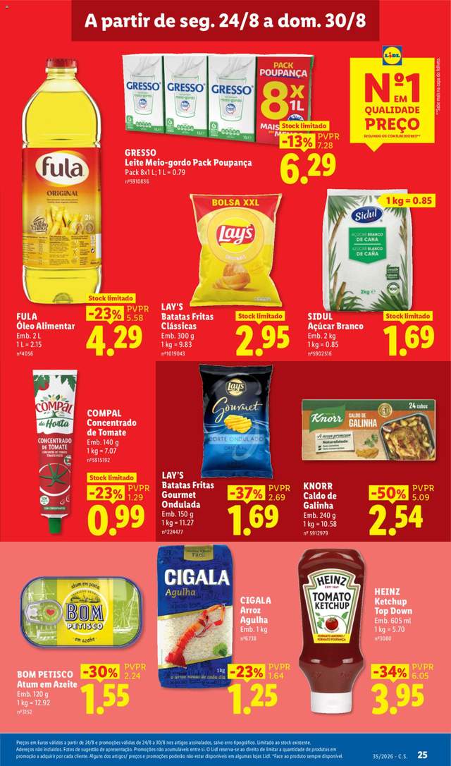 Novo folheto Lidl a partir de 24/08