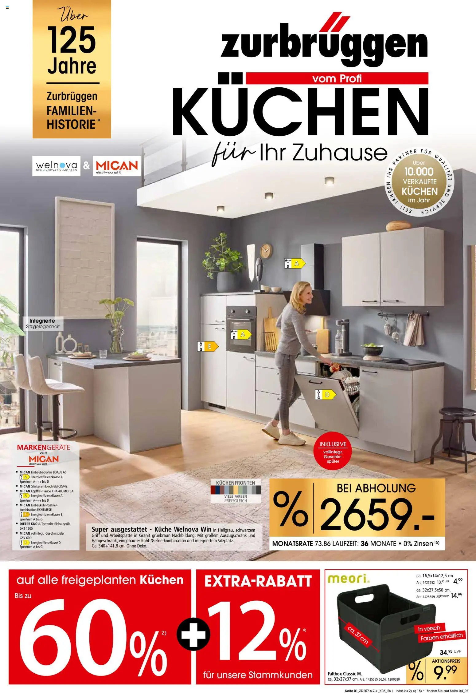 Vorschau von dem Prospekt des Geschäftes Zurbrüggen, gültig ab dem 25.07.2026 - Kuchen, Küche, Geschirrspüler