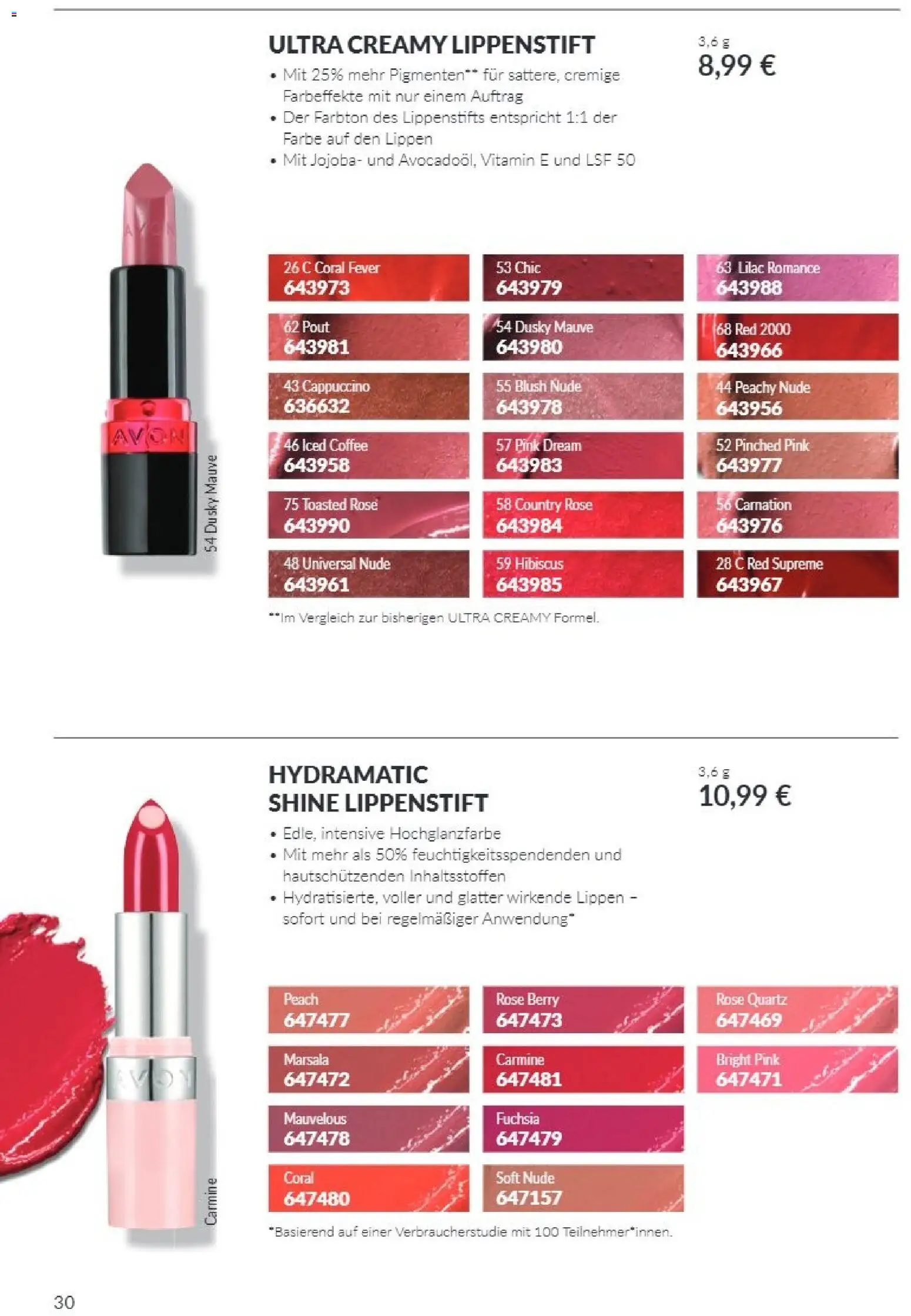 Vorschau von dem Prospekt des Geschäftes Avon, gültig ab dem 01.10.2026 - Blush, Lippenstift, Coral