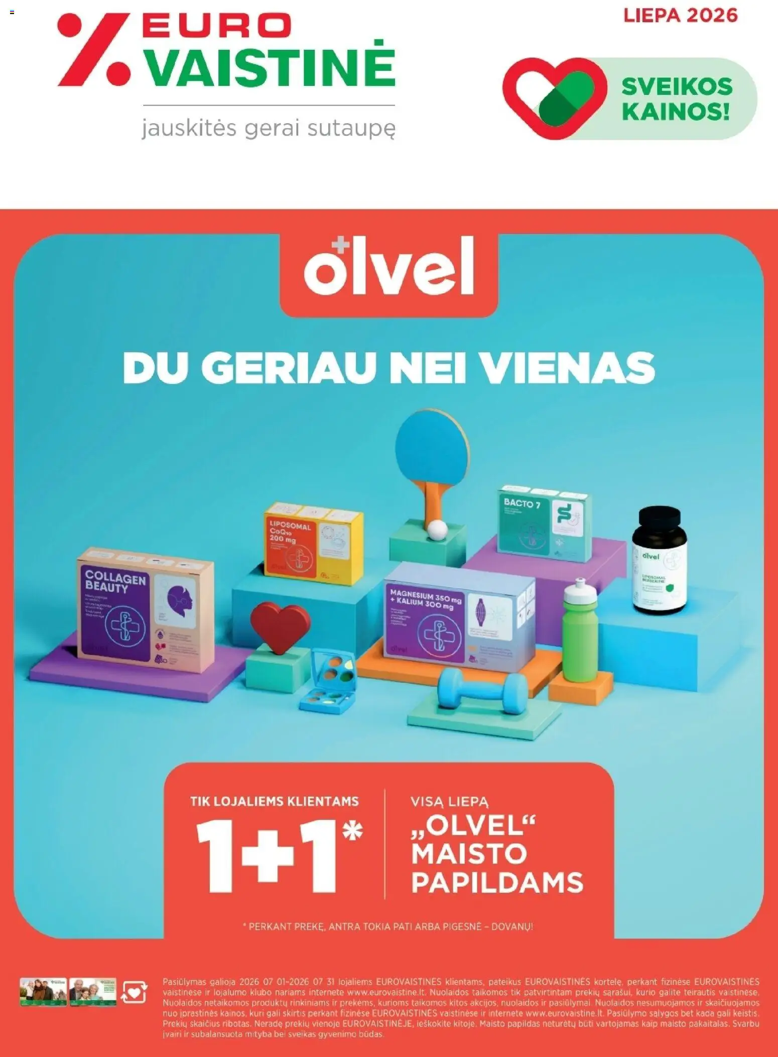 EUROVAISTINĖ parduotuvės leidinio EUROVAISTINĖ leidinys galiojančio nuo 2026.07.01 peržiūra