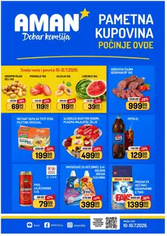 Pregled Aman kataloga - važi od 10.07.2026