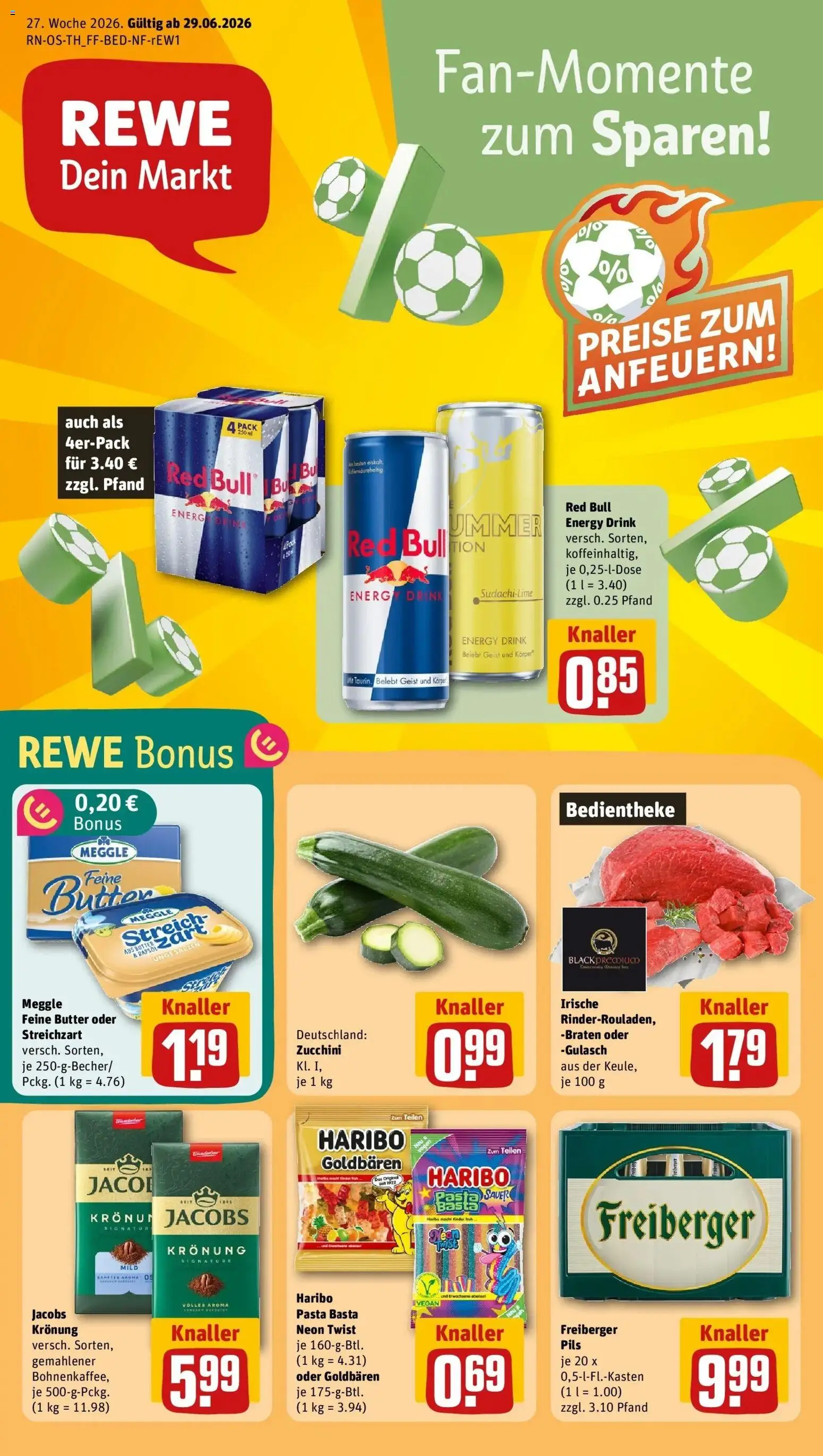 Vorschau von dem Prospekt des Geschäftes Rewe, gültig ab dem 28.06.2026