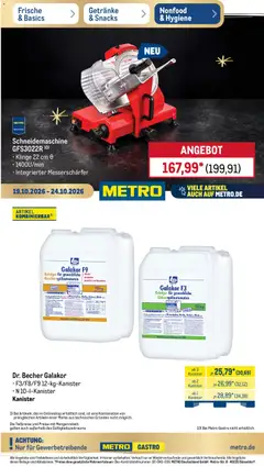 Vorschau von dem Prospekt des Geschäftes Metro, gültig ab dem 19.10.2026