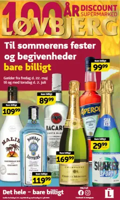 Eksempel på tilbudsavis Løvbjerg - Sommer drinks 2026 fra butik Løvbjerg gyldig fra 22/05/2026