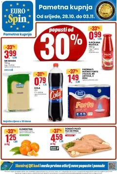 Pregled letka Eurospin Katalog trgovine Eurospin vrijedi od 28.10.2026