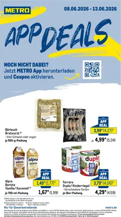 Vorschau von dem Prospekt des Geschäftes Metro, gültig ab dem 08.06.2026