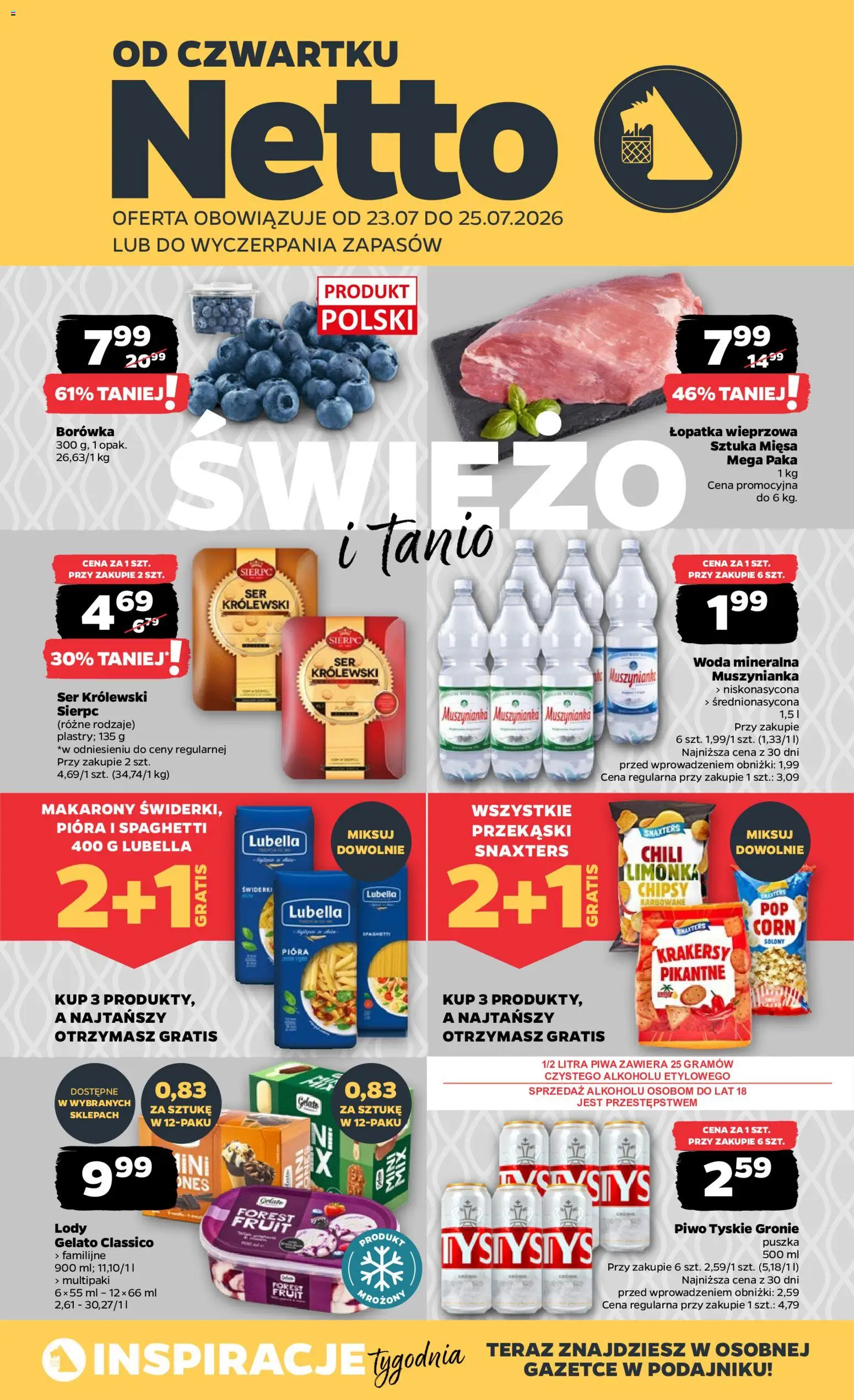 Pogląd gazetki "Netto gazetka od czwartku" ze sklepu Netto ważnej od 23.07.2026