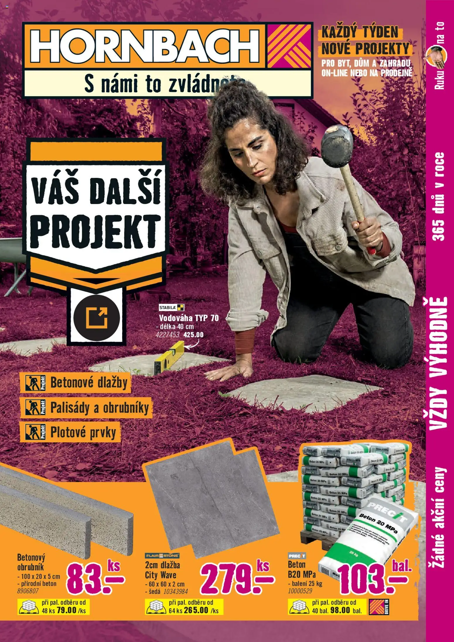 Náhled nabídky: HORNBACH HORNBACH leták - Zahradní stavebniny platný od 08.07.2026 - Dlažba