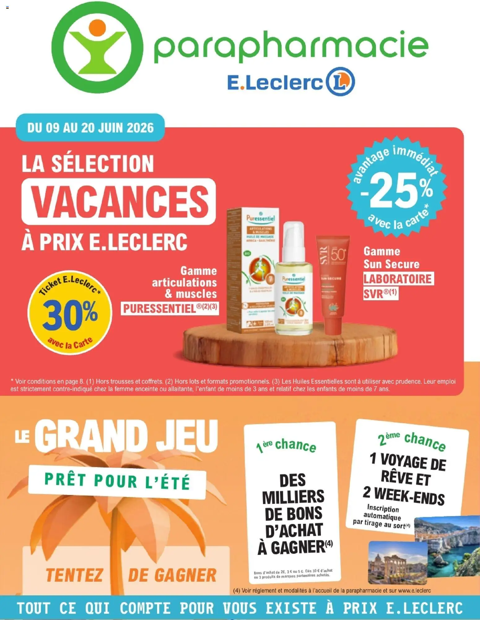 Prévisualisation de E.Leclerc Parapharmacie catalogue du magasin E.Leclerc formulaire valide 09/06/2026