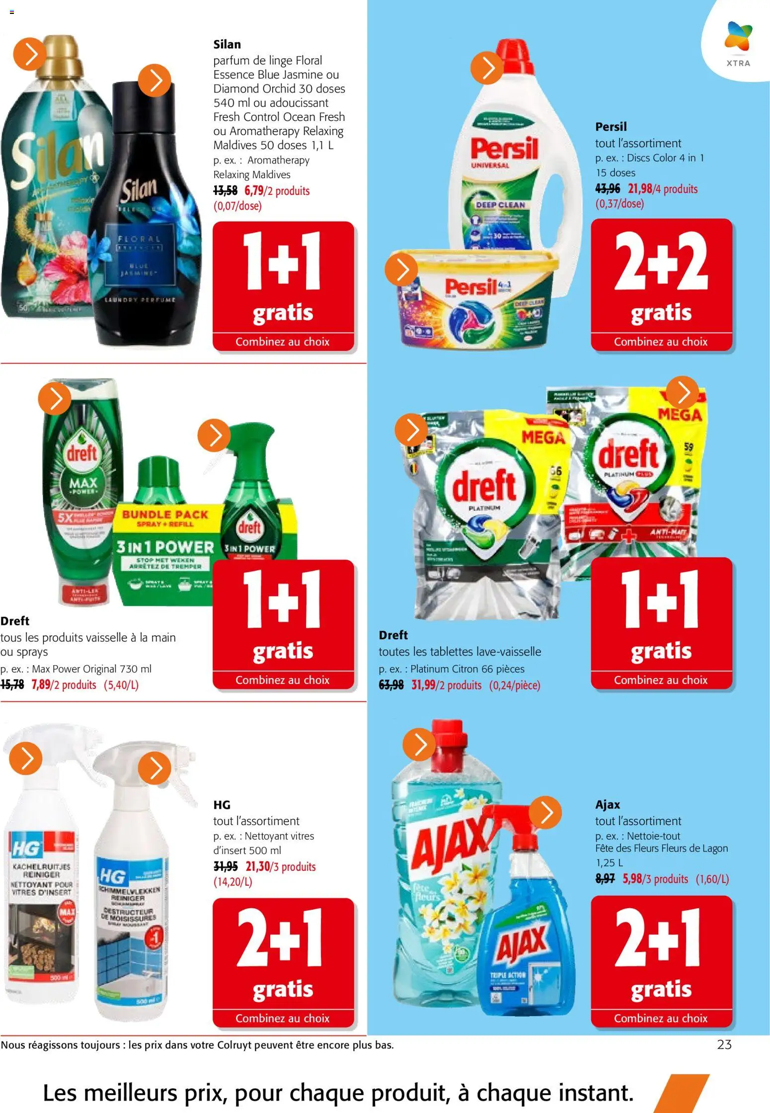 Prévisualisation de Colruyt catalogue du magasin Colruyt formulaire valide 23/09/2026 - Fleurs, Parfum, Ajax, Vaisselle, Persil, Citron, Adoucissant