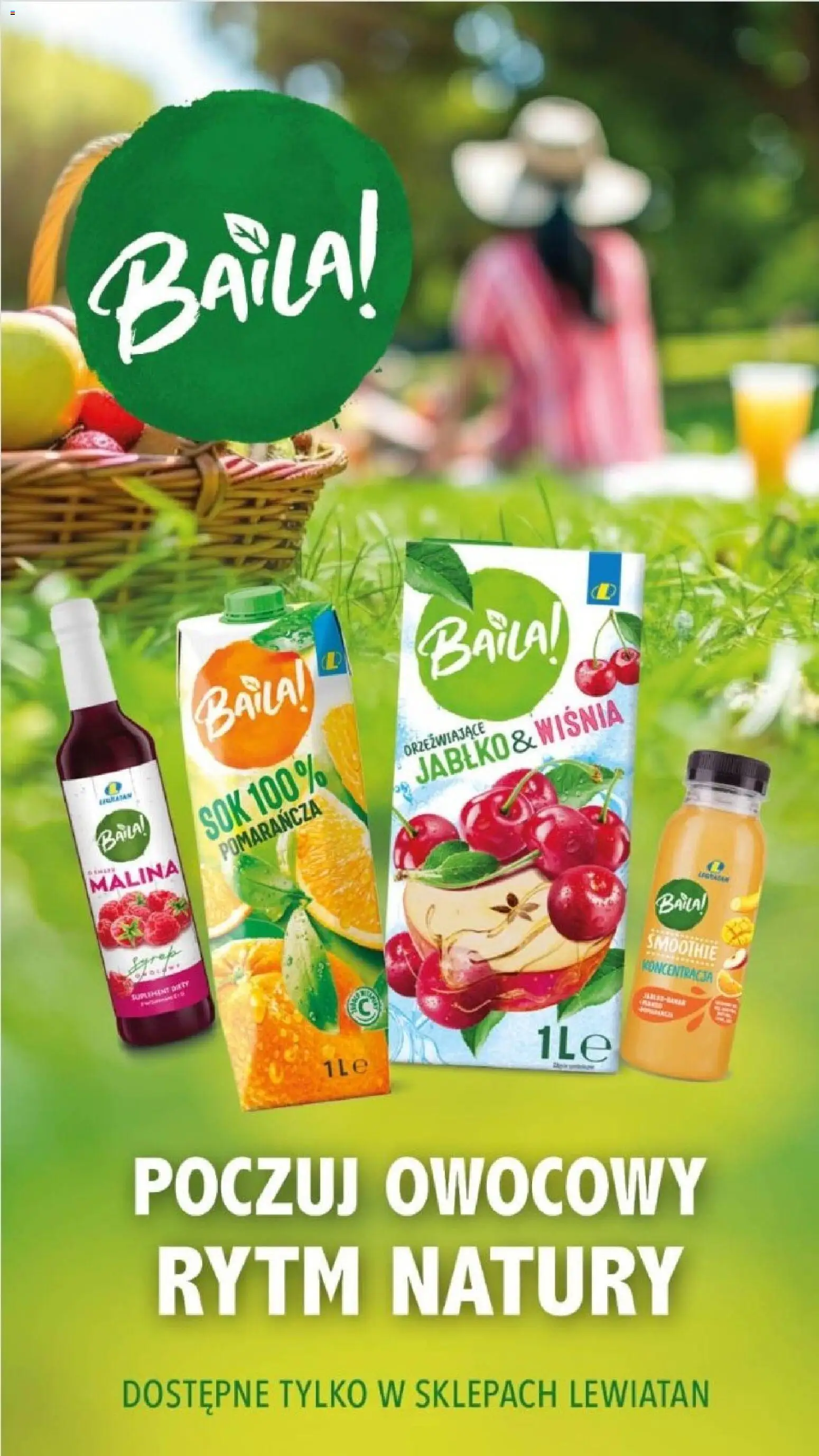 Pogląd gazetki "Lewiatan gazetka - Polecamy" ze sklepu Lewiatan ważnej od 03.04.2026 - Smoothie, Malina, Sok