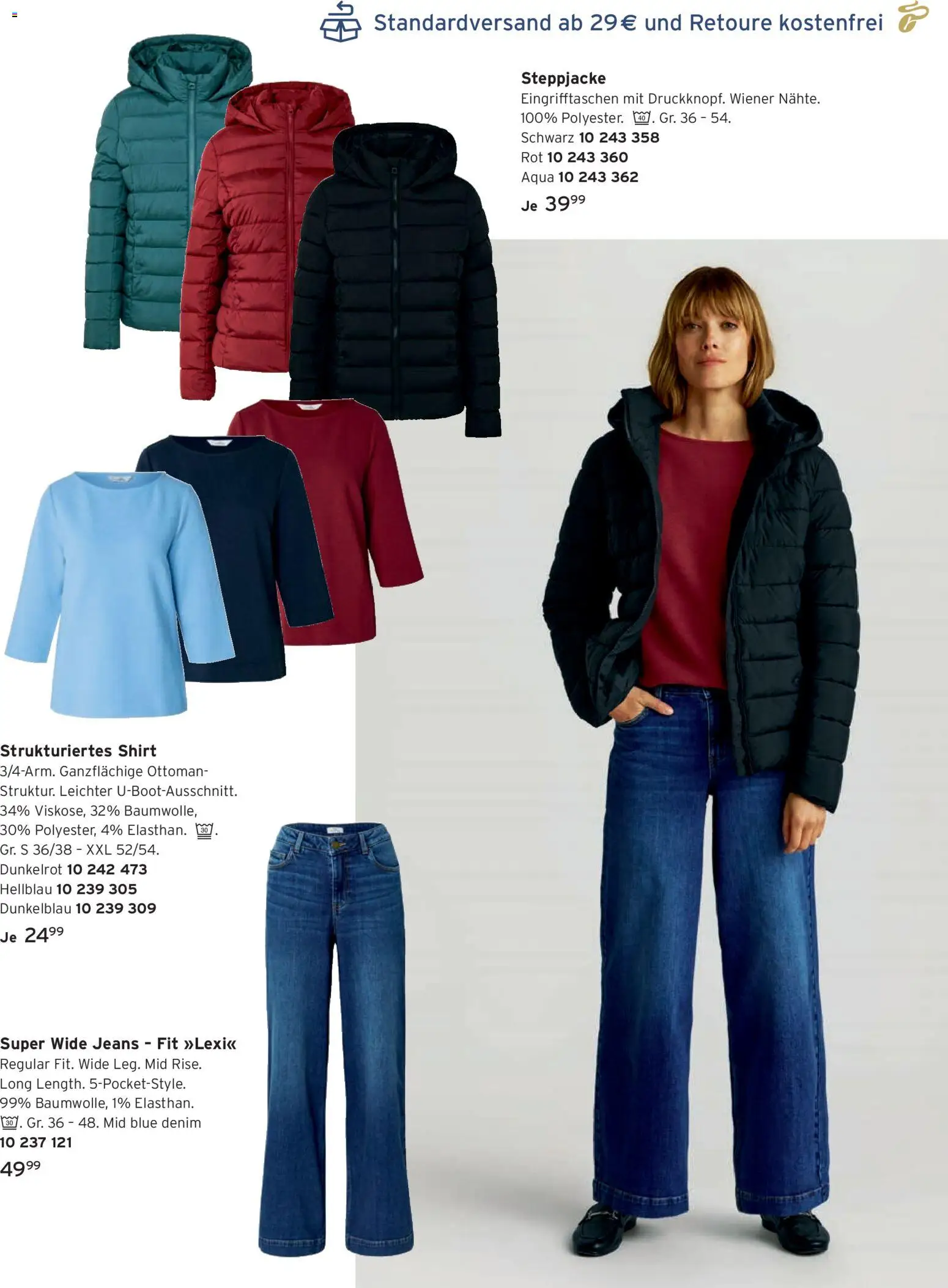 Vorschau von dem Prospekt des Geschäftes Tchibo, gültig ab dem 11.09.2026 - Jeans, Steppjacke, Shirt