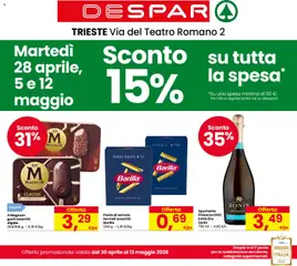 Anteprima dell'opuscolo Despar volantino Trieste dal negozio Despar valido da 30/04/2026
