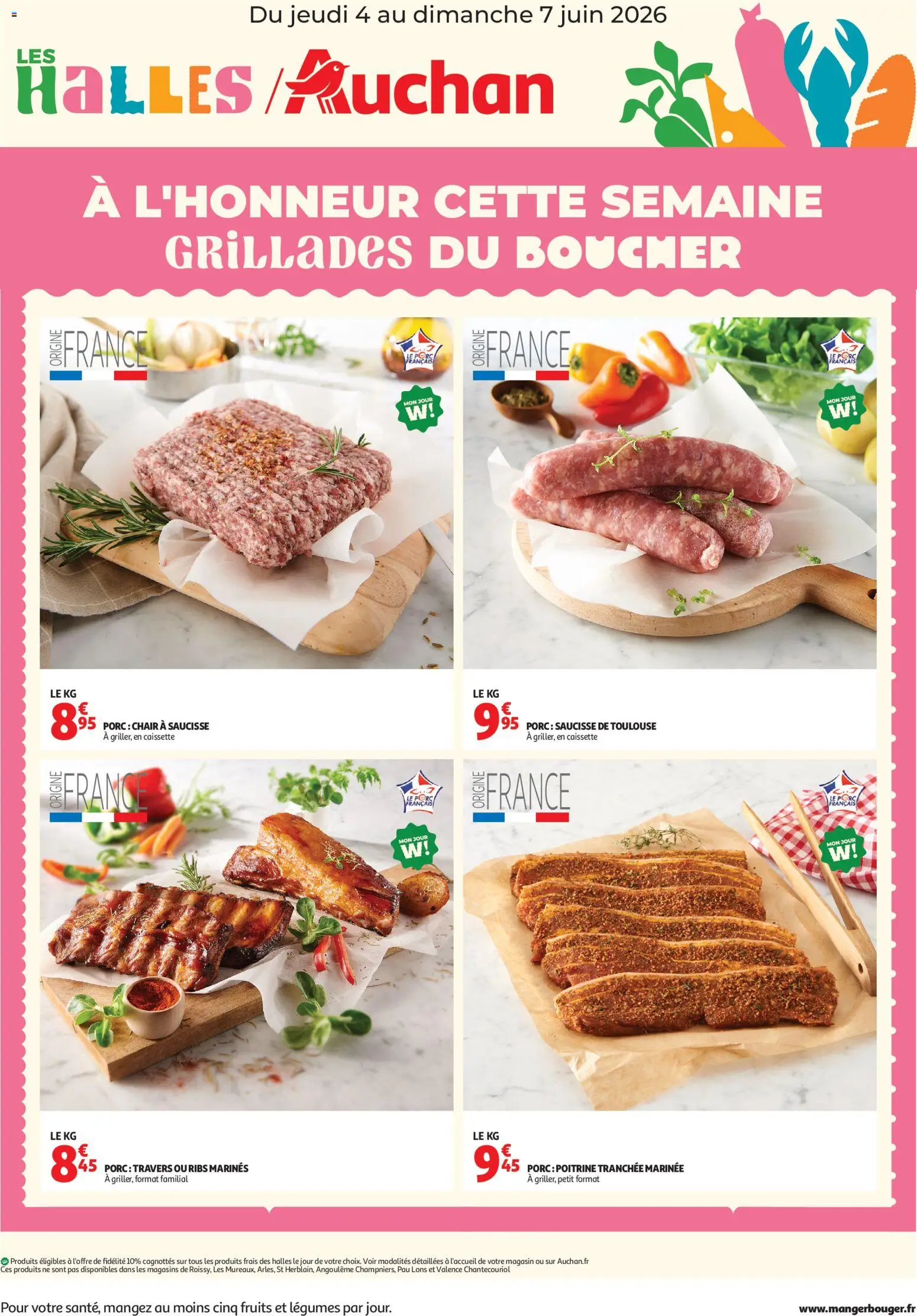 Voorbeeld van Auchan À l'honneur cette semaine ! van winkel Auchan geldig vanaf 04/06/2026