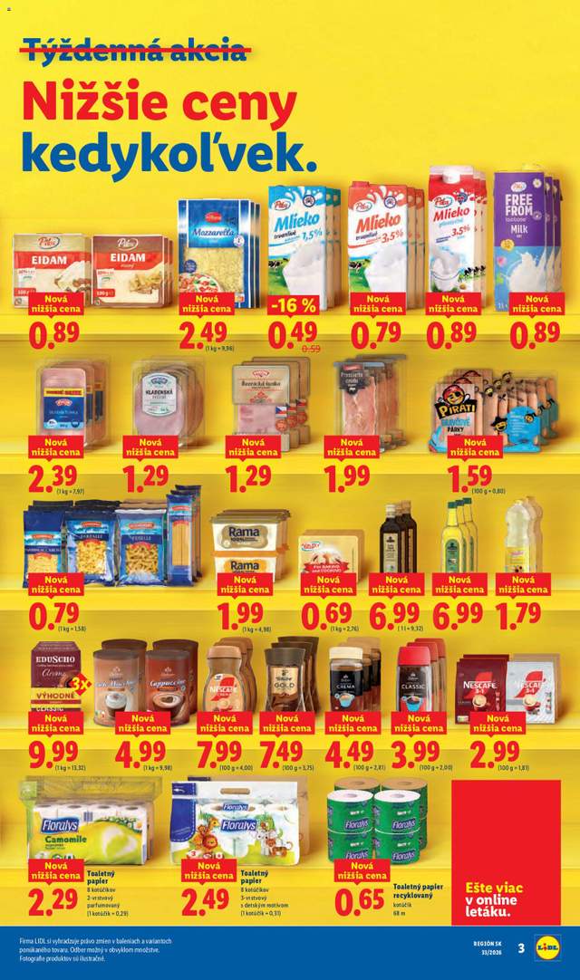 Nový Lidl leták od 10.08.