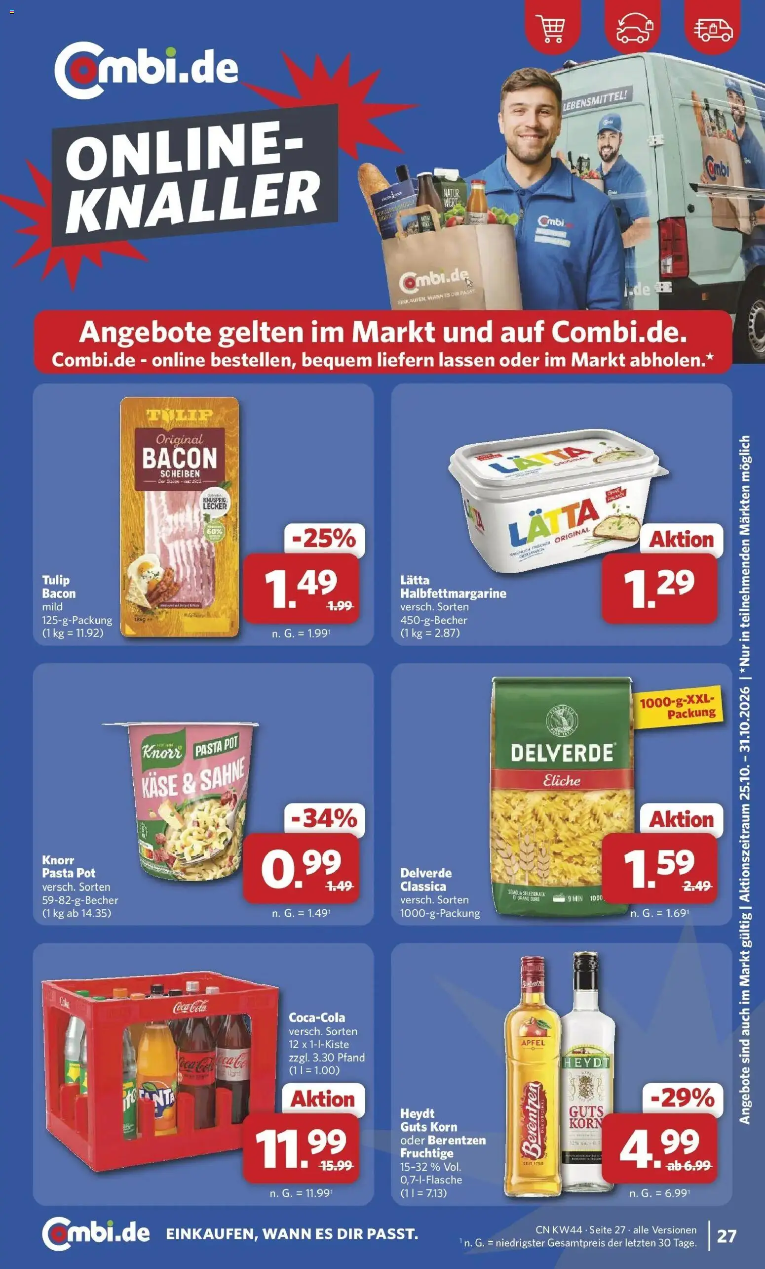 Vorschau von dem Prospekt des Geschäftes Combi, gültig ab dem 26.10.2026