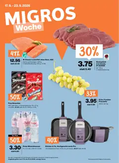 Vorschau des Merkblatts Migros aktionen vom Shop Migros gültig von 17.09.2026 bis 23.09.2026