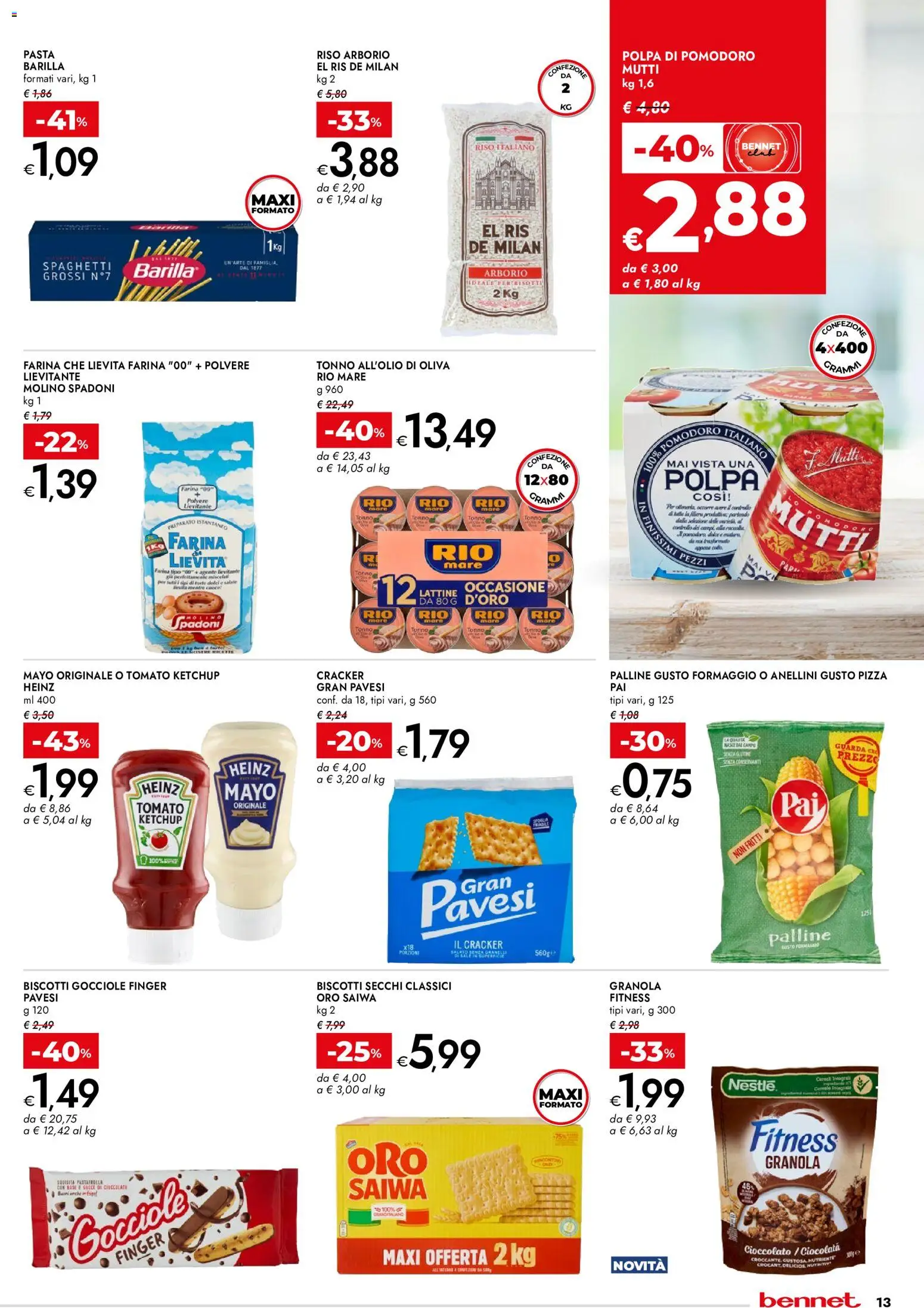Anteprima dell'opuscolo bennet volantino Cioccolato che bontà dal negozio bennet valido da 29/10/2026 - Dolci, Cioccolato, Formaggio, Tonno, Cracker, Farina, Ketchup, Farina tipo 00