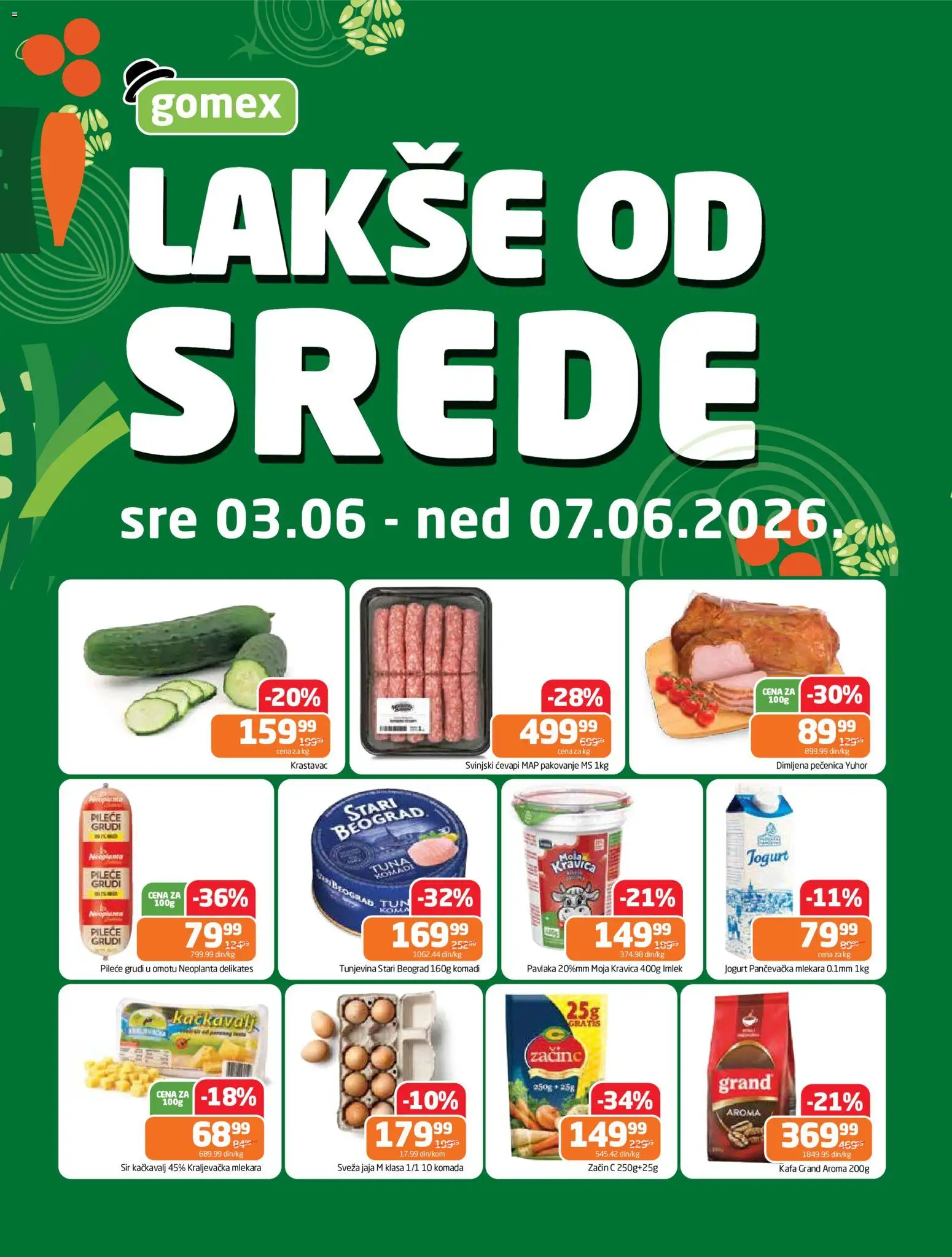 Pregled Gomex kataloga - važi od 03.06.2026