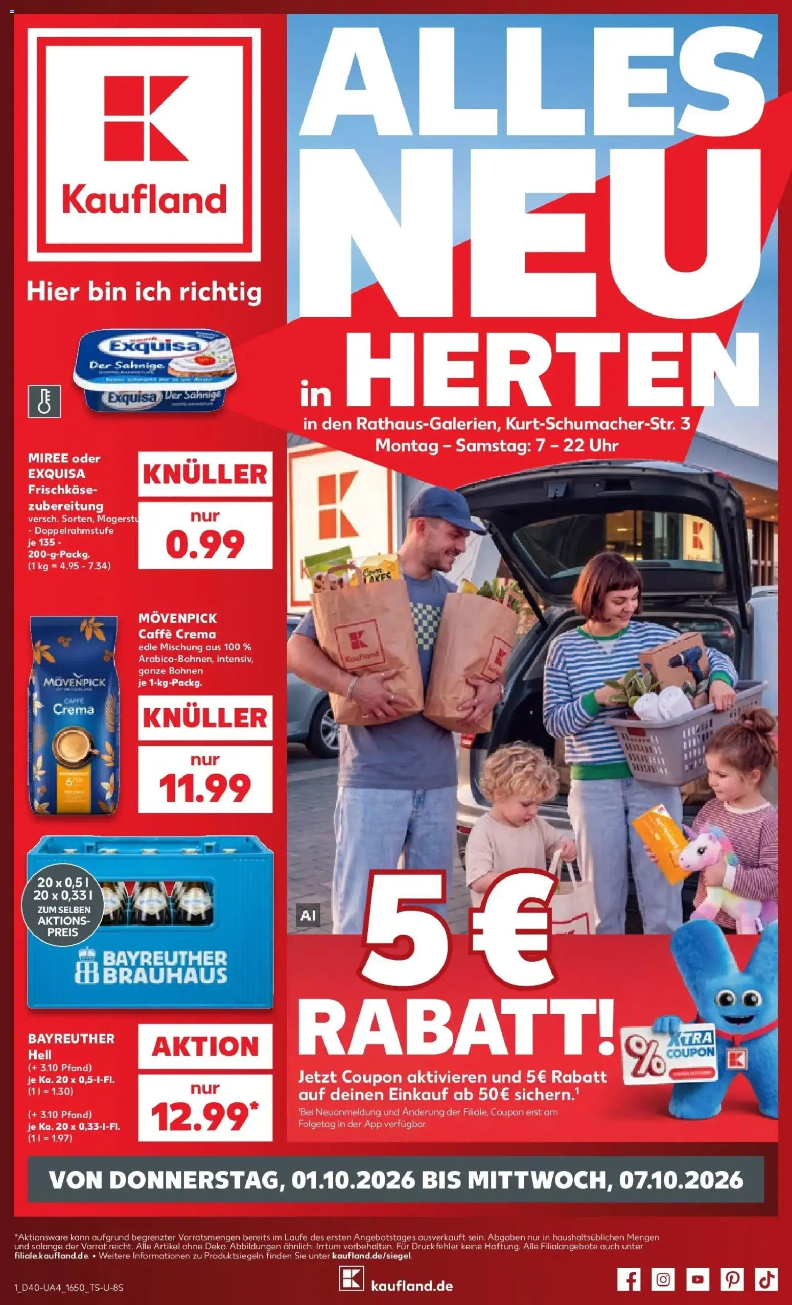 Vorschau von dem Prospekt des Geschäftes Kaufland, gültig ab dem 01.10.2026
