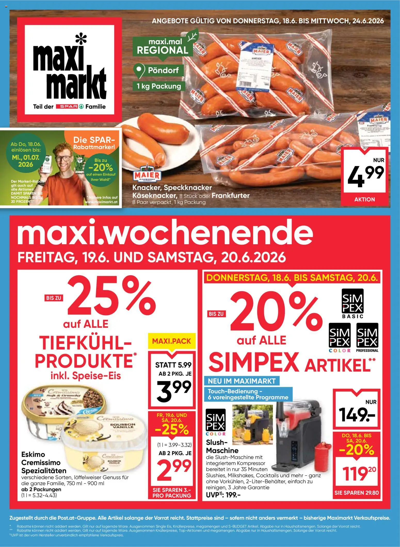 Vorschau der Angebote: Maximarkt Maximarkt Flugblatt gültig ab 18.06.2026