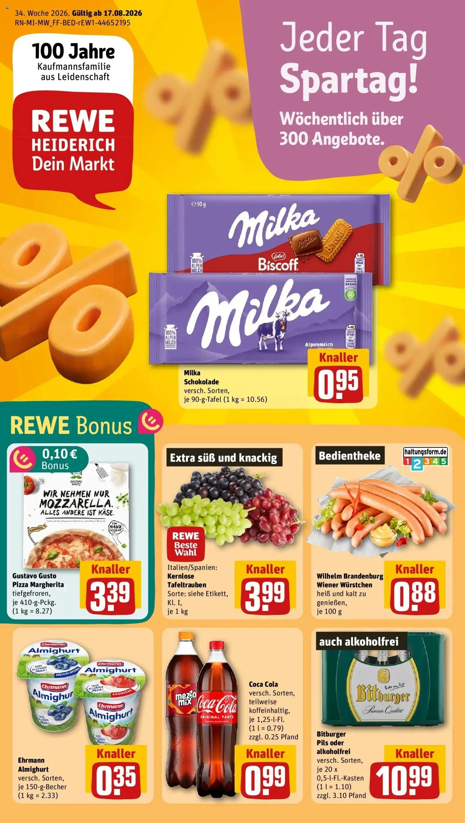 Vorschau von dem Prospekt des Geschäftes Rewe, gültig ab dem 17.08.2026