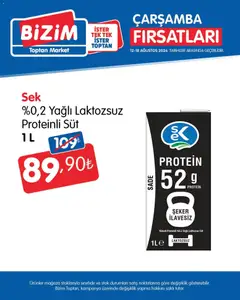 Bizim Toptan Bizim Toptan - Çarşamba Fırsatları 12.08.2026 - Broşürünün önizlemesi