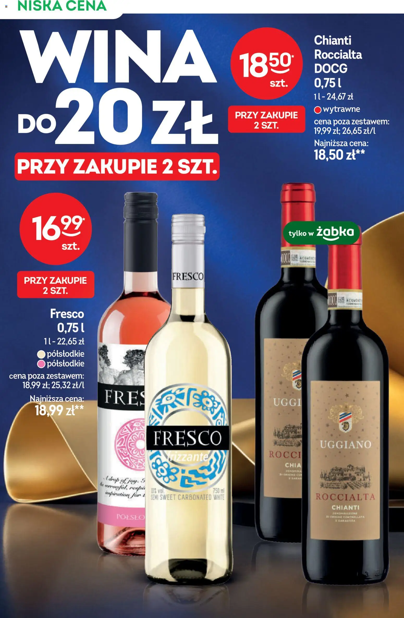 Pogląd gazetki "Żabka gazetka - Katalog win" ze sklepu Żabka ważnej od 28.10.2026 - Chia, Fresco, Chianti